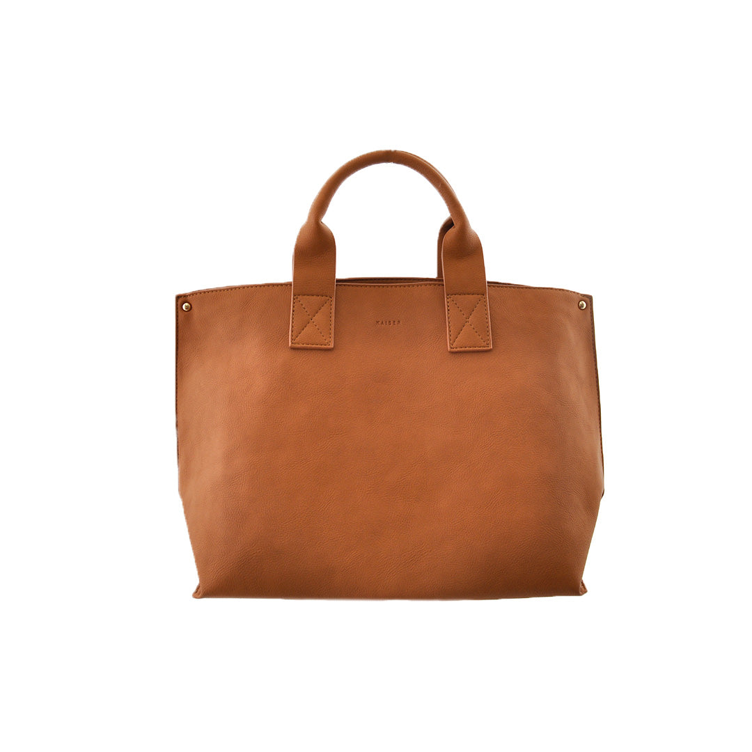 Medium Satchel Tote - Tan